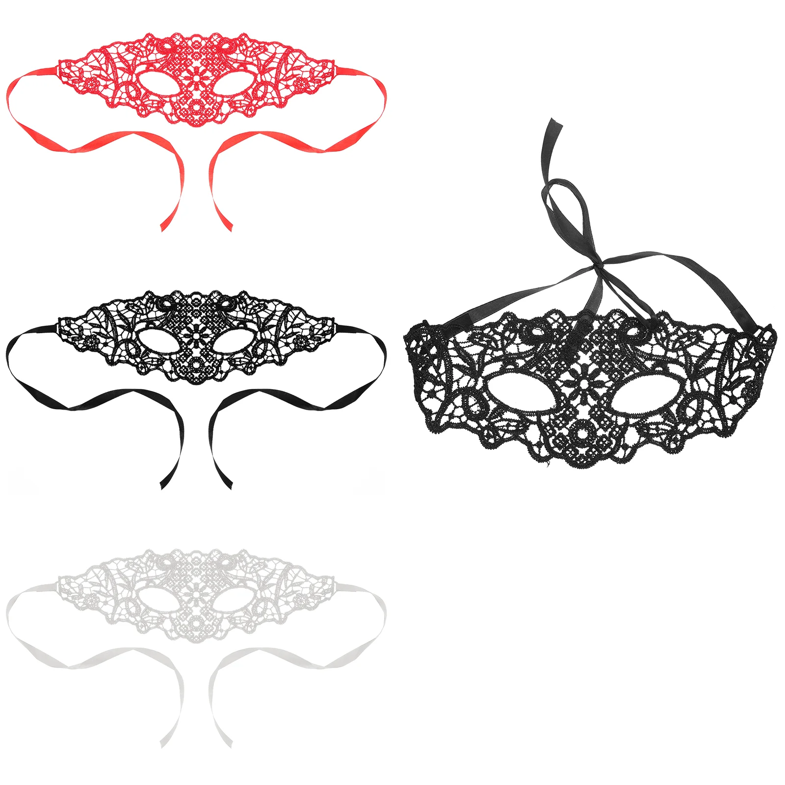 

4pcs Lace Masks Women Masquerade Party Masks Cosplay Mask Props for Carnival Prom
