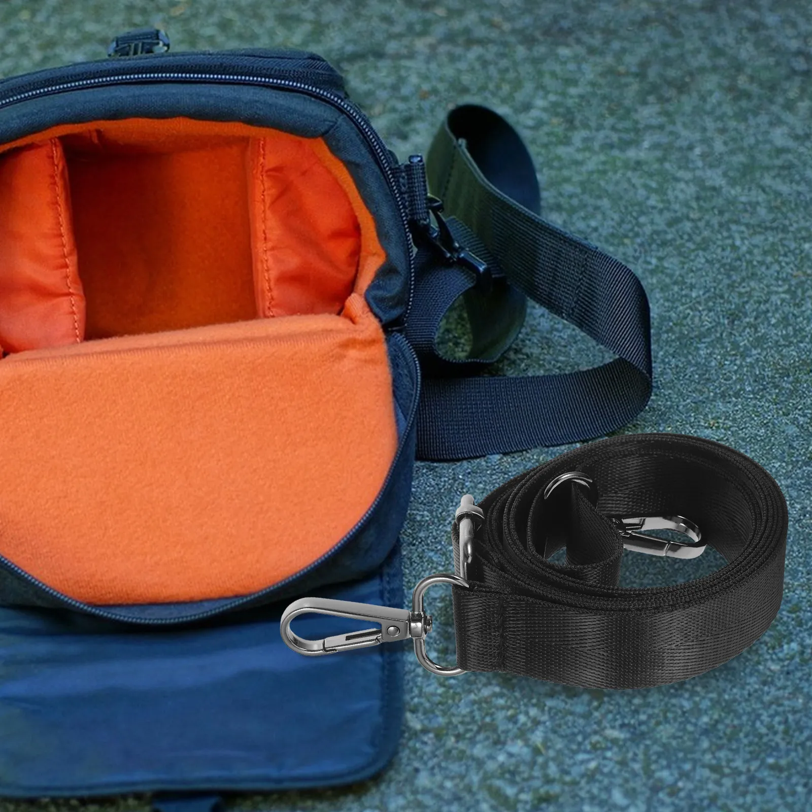 4Pcs 카메라 배낭 용 조절 가능한 어깨 끈 노트북 가방 메신저 백 크로스 바디 토트 나일론 내마모성 인체 공학적 디자인