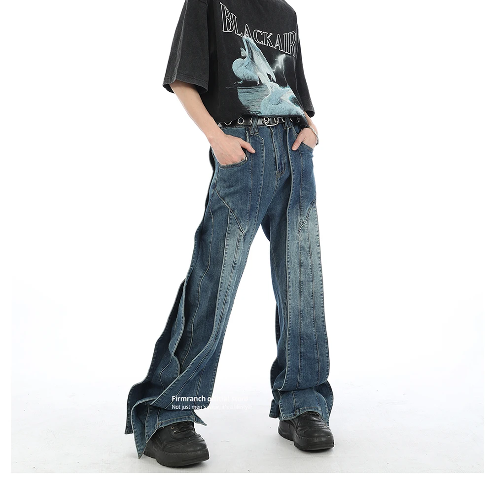 Firmranch Heavy Craft Design Sense Jeans For Men Women