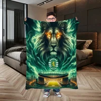 Bed Throw Blanket for Sofa Luxury Throw Blankets for Decorative Sofa Portuguese Sporting Football Clubs Logo Blankets King Size 1
