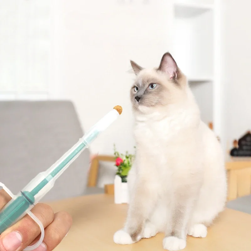 Pet Medicine Feeder Dispenser Cat Tablet Syringe Feeder Soft Tip Multi-Purpose Feeder Cat Pill Shooter Pet Pills Applicator 4