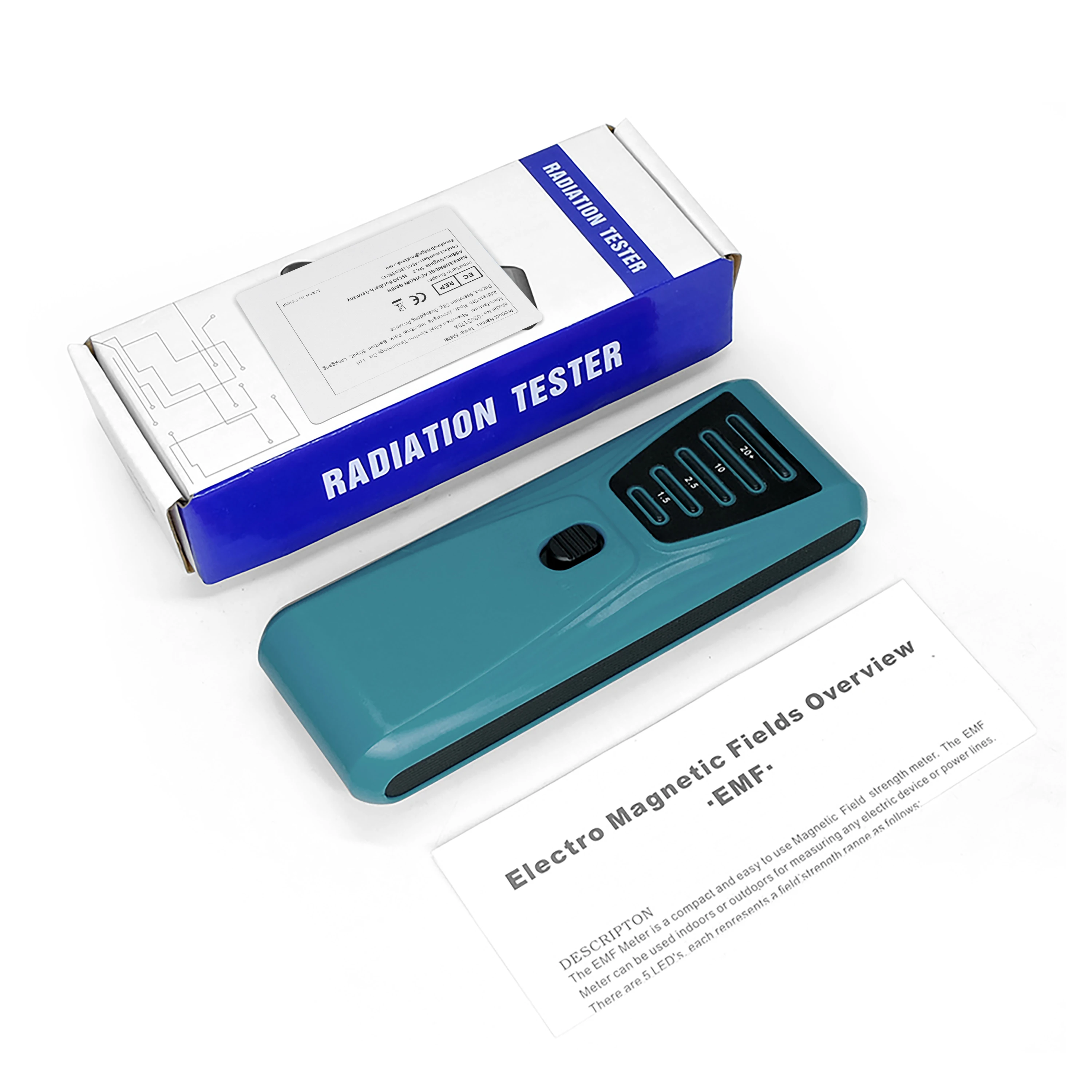 Electromagnetic Radiation Tester Portable Digital LCD Electric Magnetic Field EMF Meter Dosimeter Detector Computer Phone 6