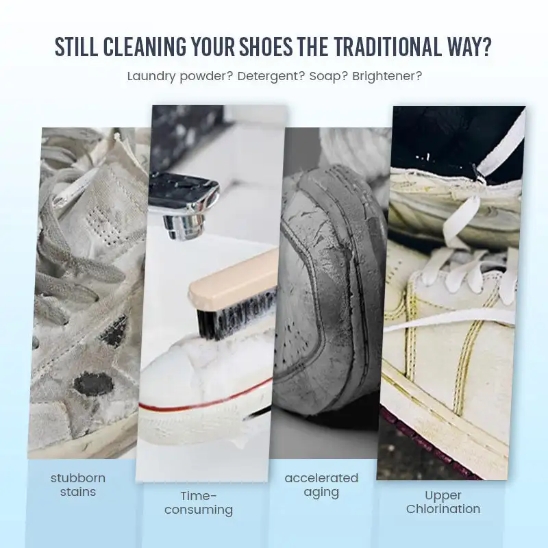 White Shoe Cleaning Cream Multi-functional Cleaning, Brightening, Whitening And Yellowing Maintenance Of sports Shoes Dropship 6