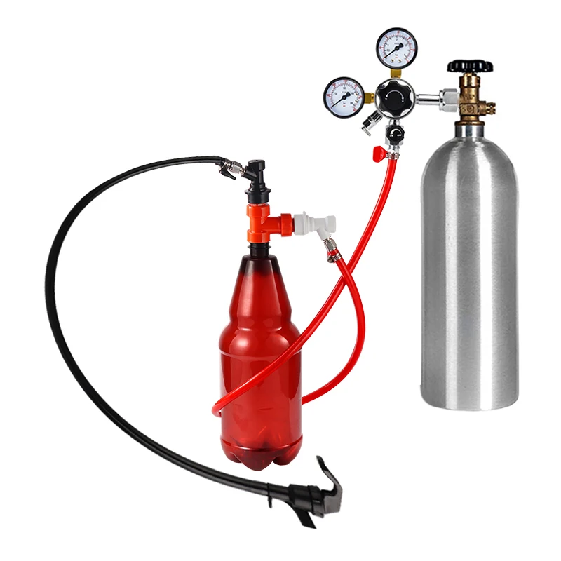 Kit Carbonatazione Birra Fatta In Casa - Con Linea Gas E Tappo Per Bottiglie PET | Homebrew - Foto 9
