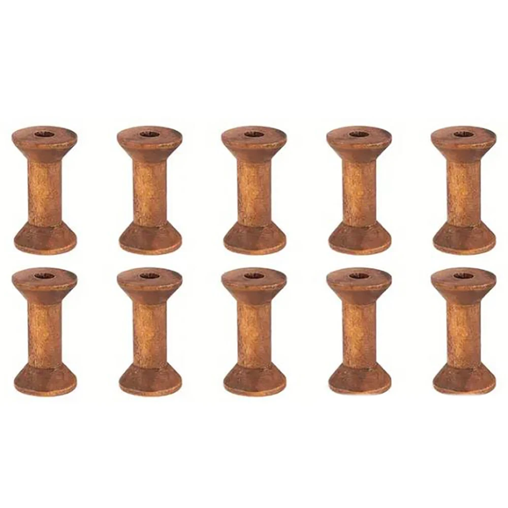 Yarn Storage Organizer 10/20X Vintage Wooden Spools DIY Reels For Sewing Ribbons Twine Wood Crafts Thread Wire Spool Needlework