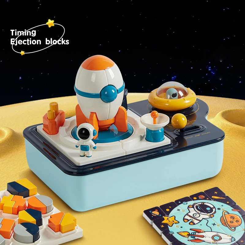 

2023 Children's Toy Children's Puzzle Board Game Toys, Timed Ejection Blocks, Space Board Games, Parent-Child Interactive Toys