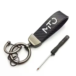 Luxury Keychain: Creative DIY Keyring Jewelry Gift & Fashion Decoration (Carbon for Mito)