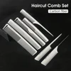 7Pcs Hairdressing Carbon Comb Professional Hairdresser Cutting Comb Anti Static Hair Comb Haircut Tools Barber Hair Styling Comb 1