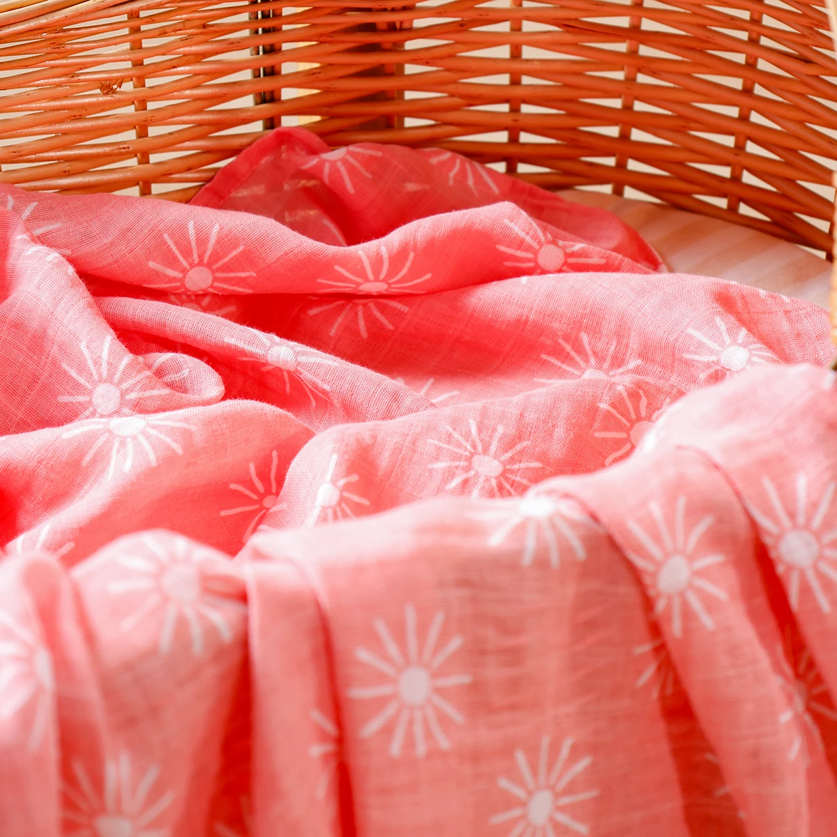 HappyFlute Baby Blanket Soft And Breathable Baby Wrap Cotton Muslin Swaddle for Newborn