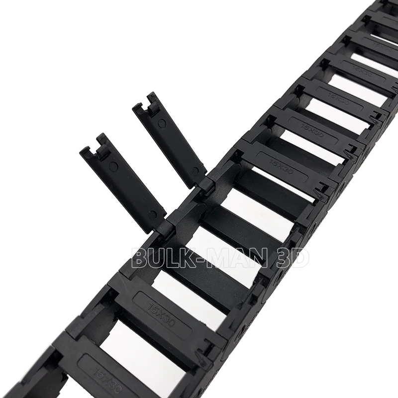 2/3/4 Meter Open Cable Drag Chain Bundle 15x30mm Plastic Towline Transmission Chain for QueenBee/LEAD CNC Router Machine