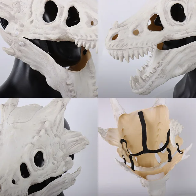 恐竜骨格ヘッドカバー - マスカレード恐竜骨ヘッドピース,ハロウィン仮装用アクセサリー 子供用 大人用 カーニバル テーマパーティー  恐竜骨格ヘッドカバー | コスプレ用恐竜ボーンヘッドピース | ハロウィン仮装用アクセサリー 子供用 大人用 カーニバル テーマパー ... 恐竜骨格ヘッドカバー,マスカレード恐竜骨ヘッドピース - ハロウィン仮装用アクセサリー 子供用 大人用 カーニバル テーマパーティー