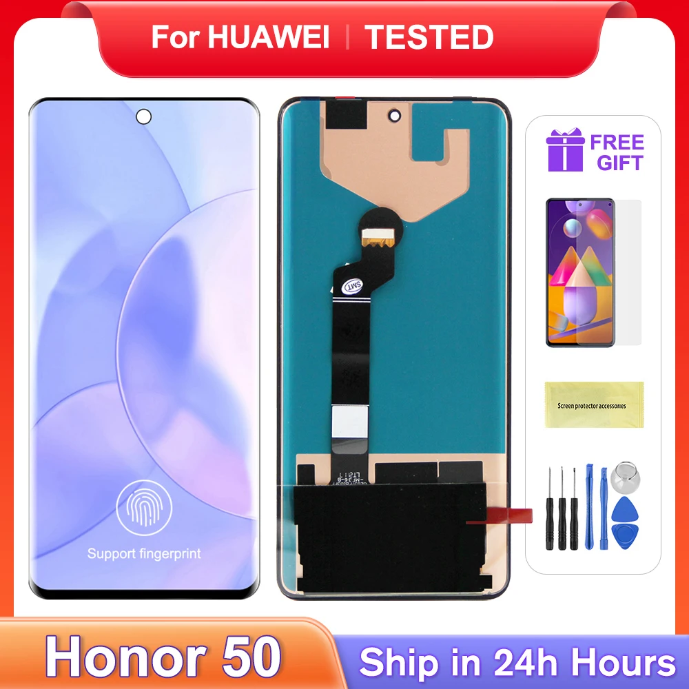 

For HUAWEI 6.57''Honor 50 For Ori Honor50 NTH-AN00 NTH-NX9 LCD Display Touch Screen Digitizer Assembly Replacement