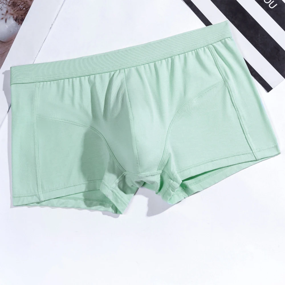 

Plus Size New Men 2022 Flat Boxers Underwear Shorts U Boxer Brief Cotton Shorts Panties Bulge Pouch Underpants Lingerie