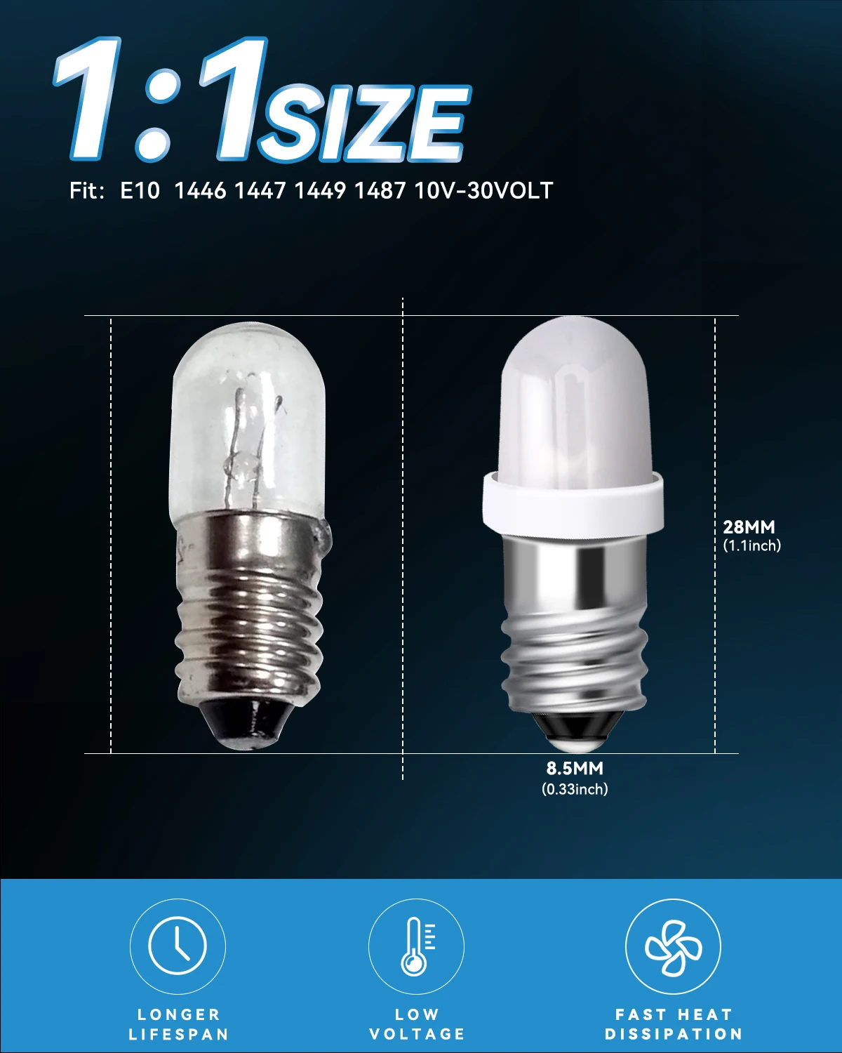 Фото E10 AC DC 3V 4,5 V 6V 6,3 V 10 шт. Светодиодная лампа вспышка s фонарь рабосветильник освещение s старая машина свет белый красный синий зеленый Янтарный розовый оранжевый №2