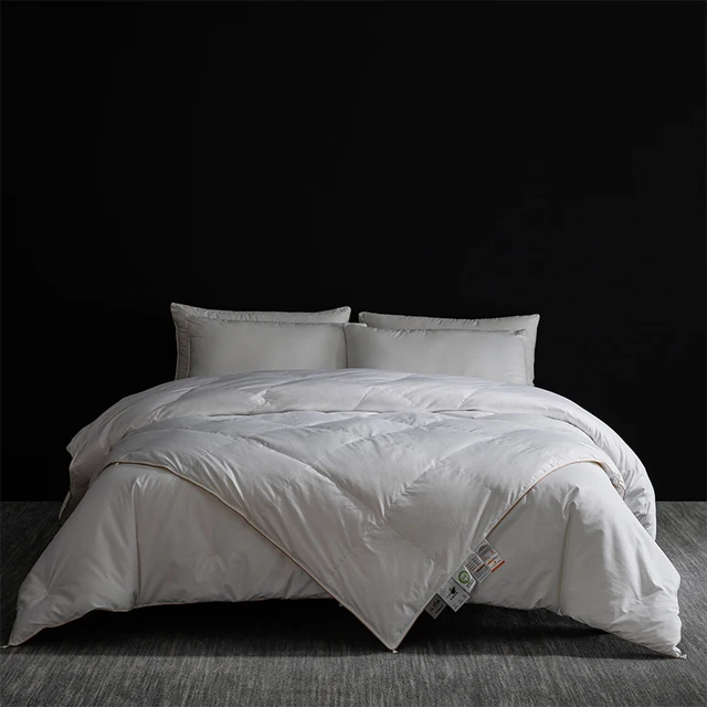 Couette en soie artisanale : remplissage en soie tirée à la main - Distribution uniforme, coque en coton respirant, Queen 4