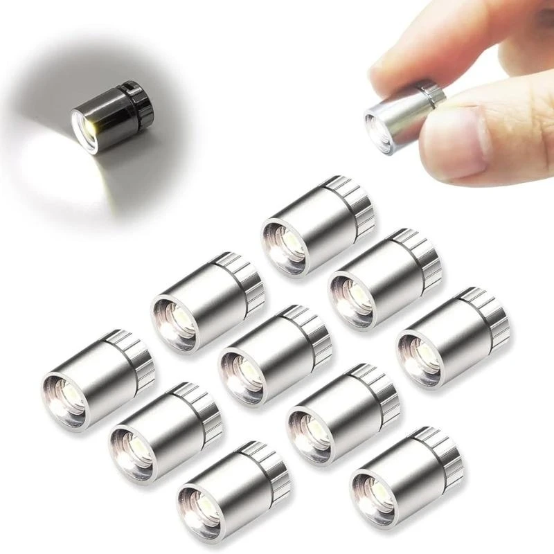 수제 공예 모델 프로젝트 및 장난감 블록을위한 10 개의 미니어처 LED 조명 H3CD 팩 배터리 작동 따뜻한/흰색 조명