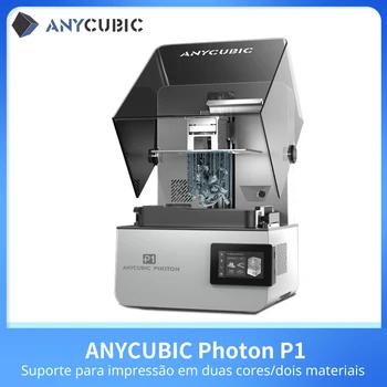 ANYCUBIC Newest Photon P1 AE Version Impressora 3D de Resina LCD SLA 14K com Parafuso de Esferas de Precisão, Área de Impressão 223*126*230mm