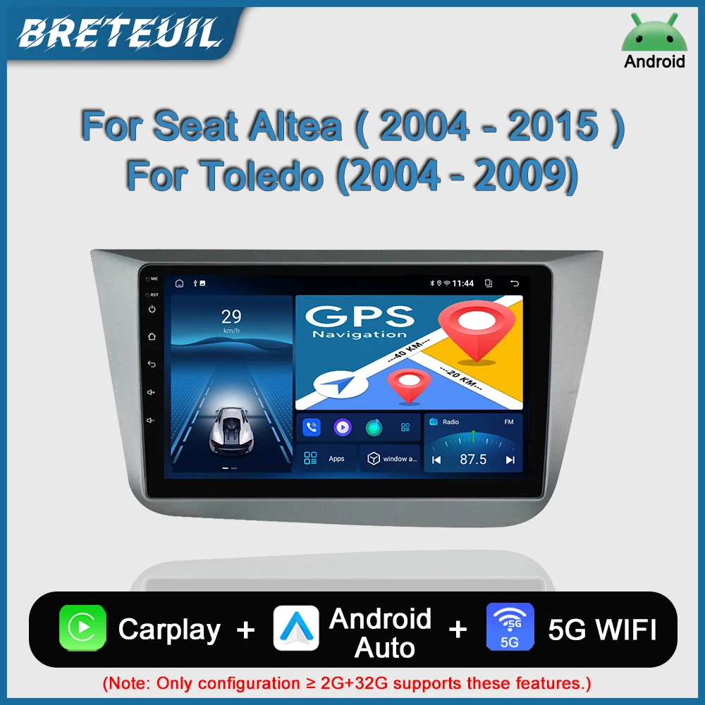 

Автомагнитола для Seat Altea XL Toledo 2004 2005 2006 2007 2008 2009 2010 2011 2012 2013 2014 2015 Android мультимедийный плеер GPS навигация Carplay QLED сенсорный экран авто стерео WIFI