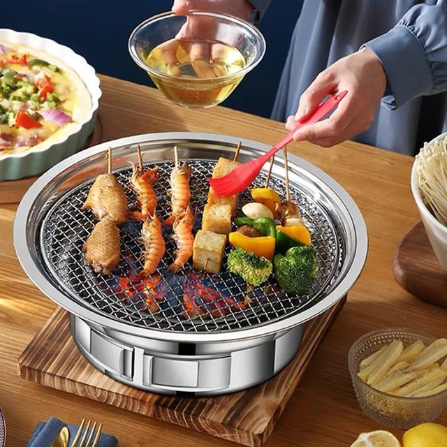 Smokeless Barbecue Grill Pan Non-Stick Gas Stove Plate for Electric Stove  Baking Tray BBQ Tong Grill Barbecue Tools Home Outdoor - AliExpress