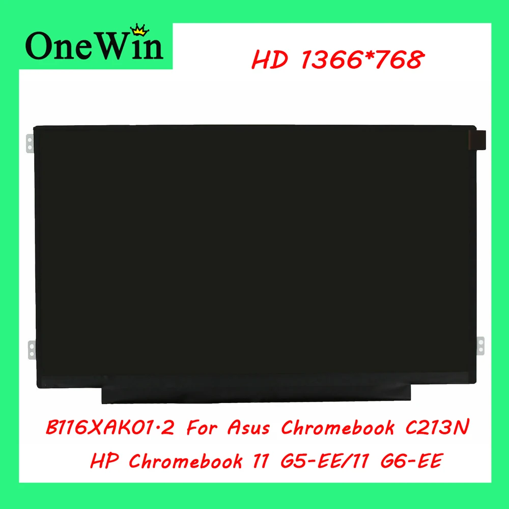 Pannello 11.6 "40Pin 1366X768 Muslimt/Opaco Per Asus Chromebook C213N, Hp Chromebook 11 G5-Ee, Hp Chromebook 11 G6-Ee