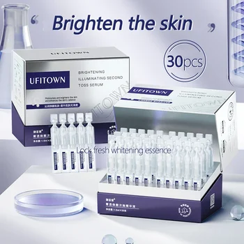 30Pcs/set Arbutin Niacinamide Whitening Face Serum Remove Dark Spots Melanin Brighten Shrink Pores Moisturizing Fade Fine Lines 1