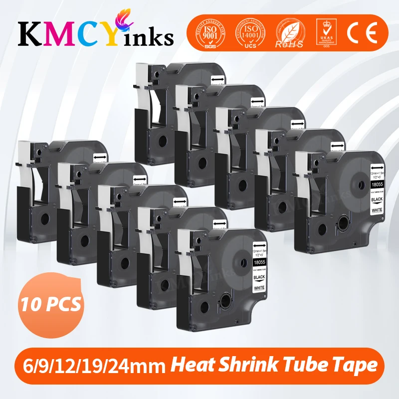 Kmcyink 1 Pz 18051 18052 Compatibile Per Tubo Termorestringente Industriale Dymo Dymo 18053 18054 18055 18056 Stampante Per Etichette Dymo Rhino