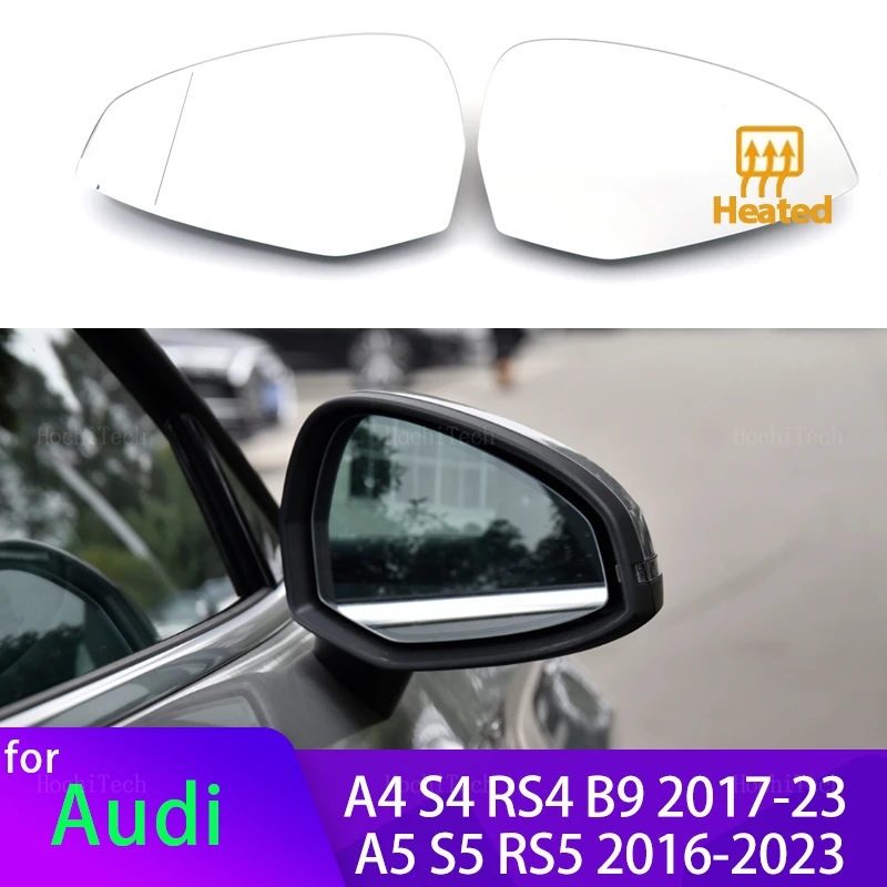 

Side Rearview Mirror Heating Glass Heated Mirror Lens Fit For Audi A4 S4 RS4 RS 4 B9 A5 S5 RS6 2016-23 Accessories Left or Right