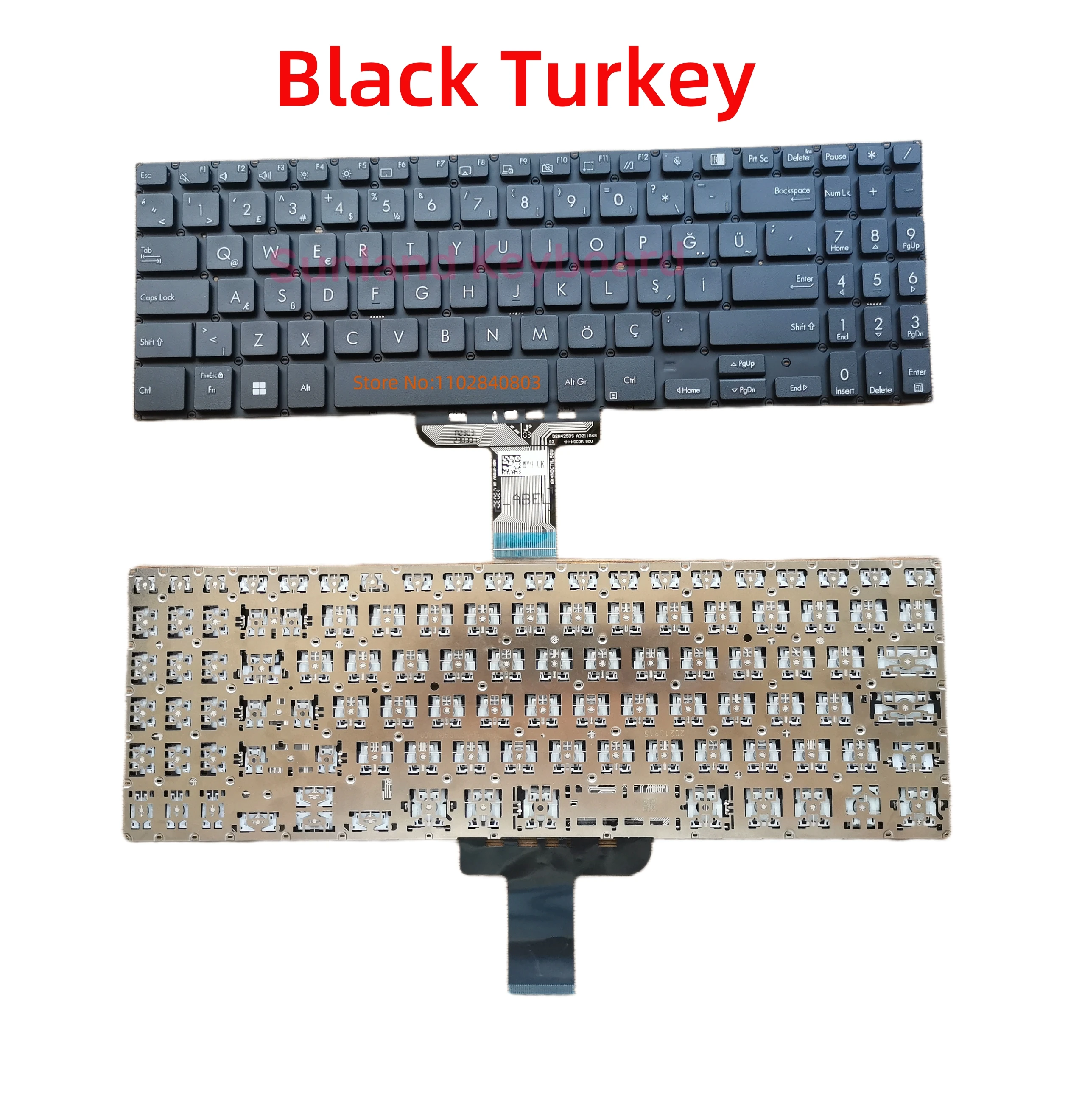 New US Russian UK Turk French Laptop Backlight Keyboard For ASUS ExpertBook B1-B1500 P1550 BW450 Pro15 PX555 PX555C Keyboard