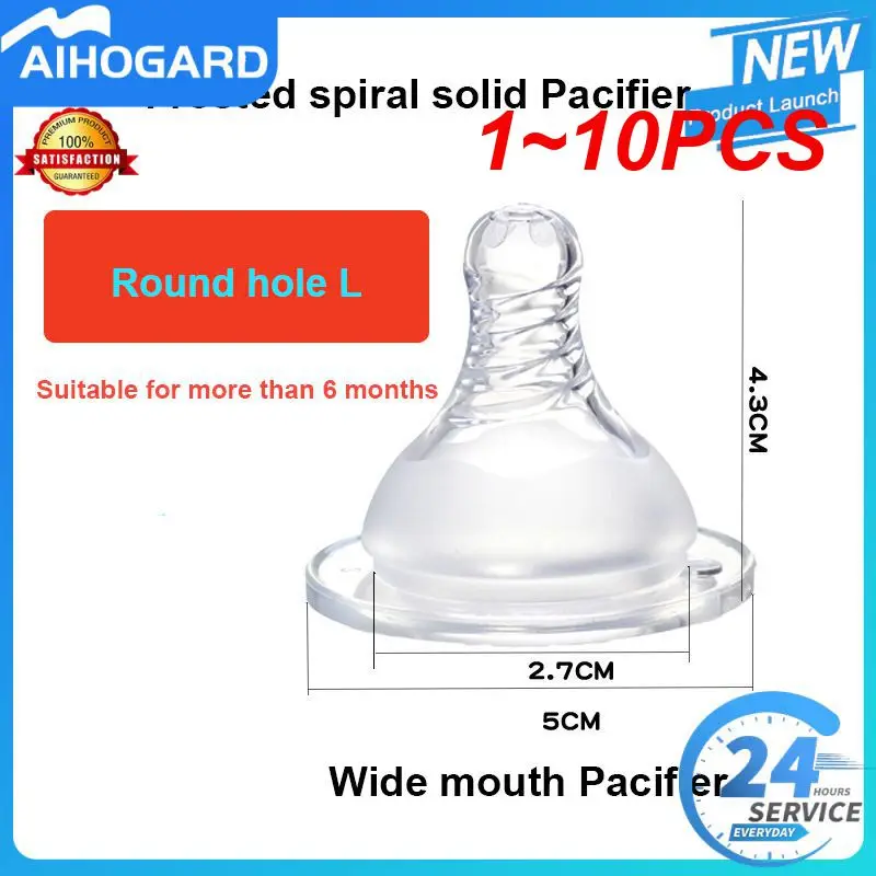 Nipple Spiral Real feeling Nipple Safe Non irritating Thickened Wide Bore Pacifier Wide Bore Breast Milk Nipples