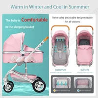 Poussette bébé 3 en 1, landau léger, poussette portable, poussette pour nouveau-né, siège auto bébé avec nacelle 5