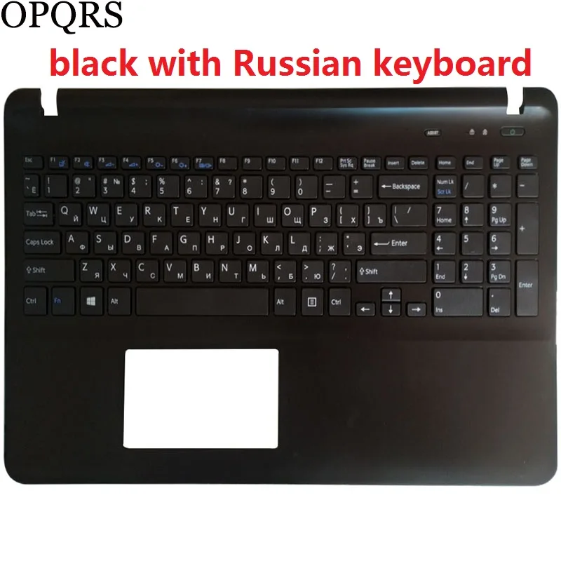 Teclado Portátil Palmrest Superior para Sony Vaio Fit15 Svf15 Svf152 Svf153 Svf15e Svf154 Svf152c29v Eua Russo Reino Unido Espanhol Brasil - Imagem 4