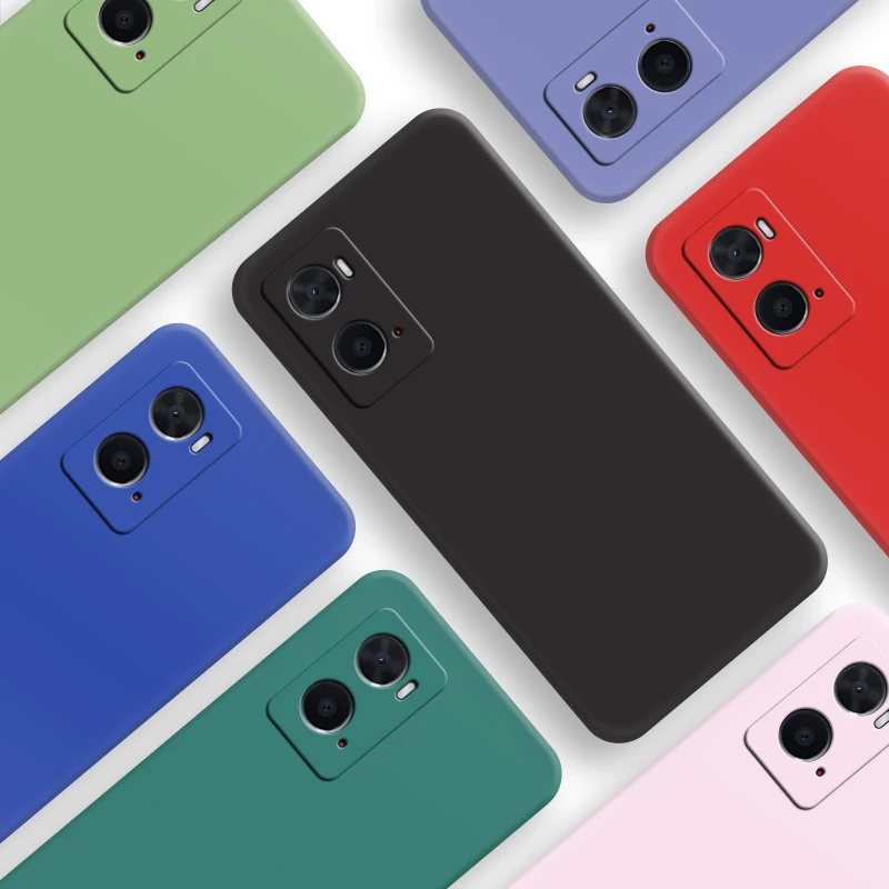 

Case For OPPO A96 Case OPPO A36 A76 A96 Cover 6.59 inch Original Liquid Silicone Shockproof Bumper OPPO A96 A76 A36 4G Casing
