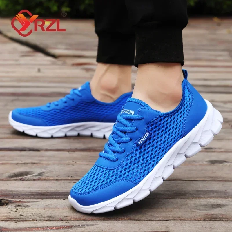 YRZL New Running Shoes for Men Breathable Sports Shoes Light Weight Fashion Summer Plus Size 38-48 Breathable Sneakers for Men 6