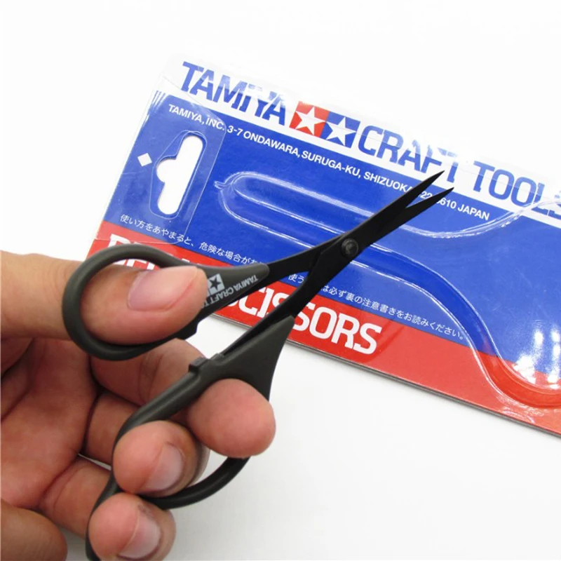 TAMIYA 74031 Decal Scissors for Water Stick Masking Tape Precision Special Model Scissors Stainless Steel Shears Craft Tools 6