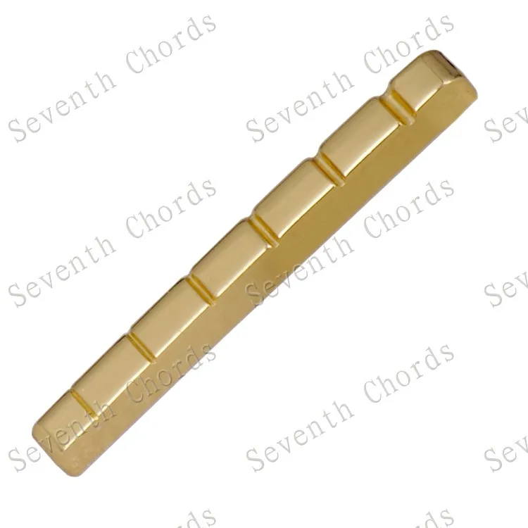 

10 Pcs/Pack ST TL Style Electric Guitar 6 String Slotted Brass Nut - Size 43mm*3.5*5.2-4.4mm