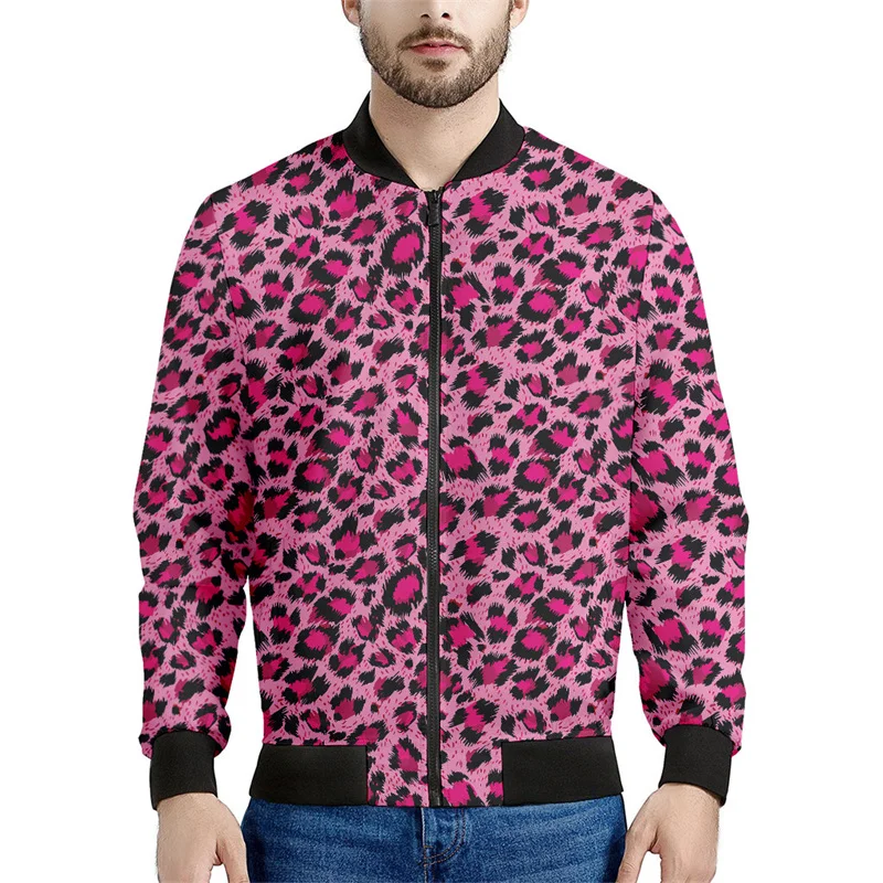 thumbnail image 1 of Chaqueta con cremallera y estampado de leopardo en 3D de moda para hombres y mujeres, sudadera con personalidad, chaquetas de calle para primavera y otoño, abrigos de manga larga, 1 of 5