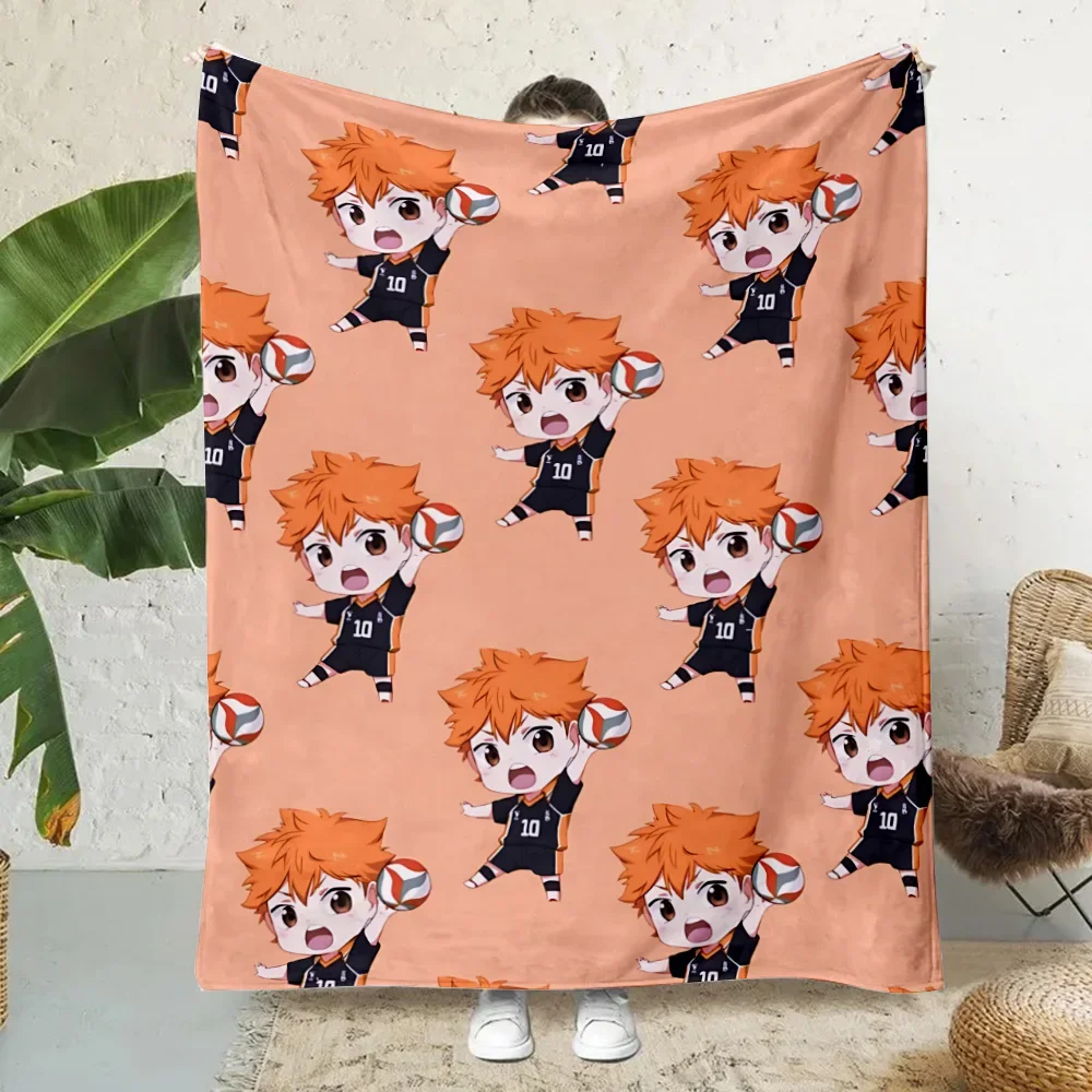 Hot Anime Comics Cute Haikyu Printed Blanket Picnic Blankets Warm Blanket Soft and Comfortable Blanket Home Travel Birthday Gift 2