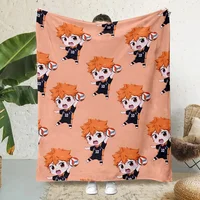 Hot Anime Comics Cute Haikyu Printed Blanket Picnic Blankets Warm Blanket Soft and Comfortable Blanket Home Travel Birthday Gift 2
