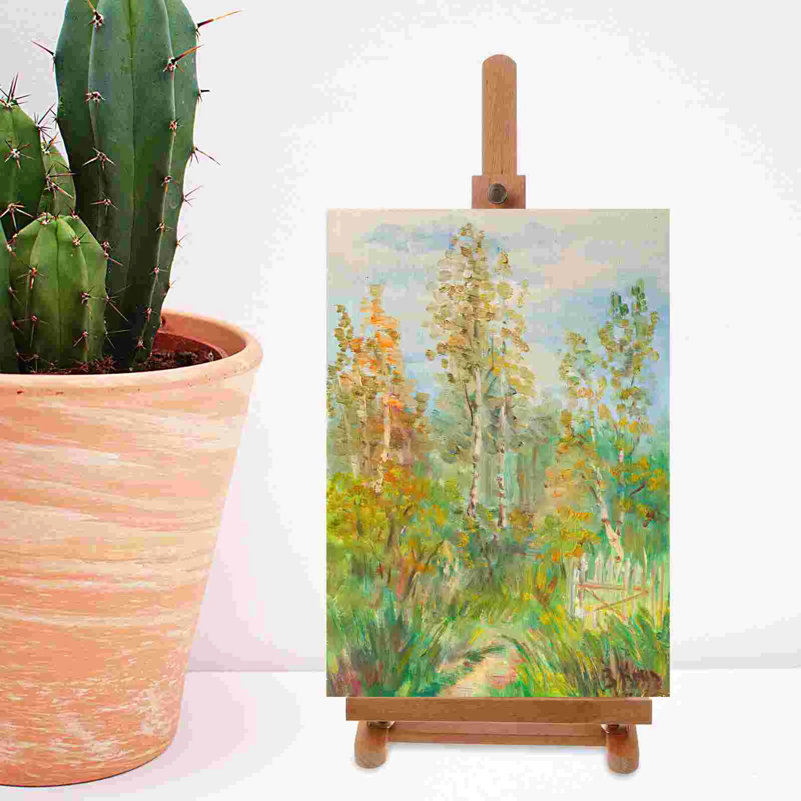 Wooden Easel Stand For Kids Adult Display Wood Easels Supplies Paint Stand Outdoor Sketching Classroom Showing Painting Show