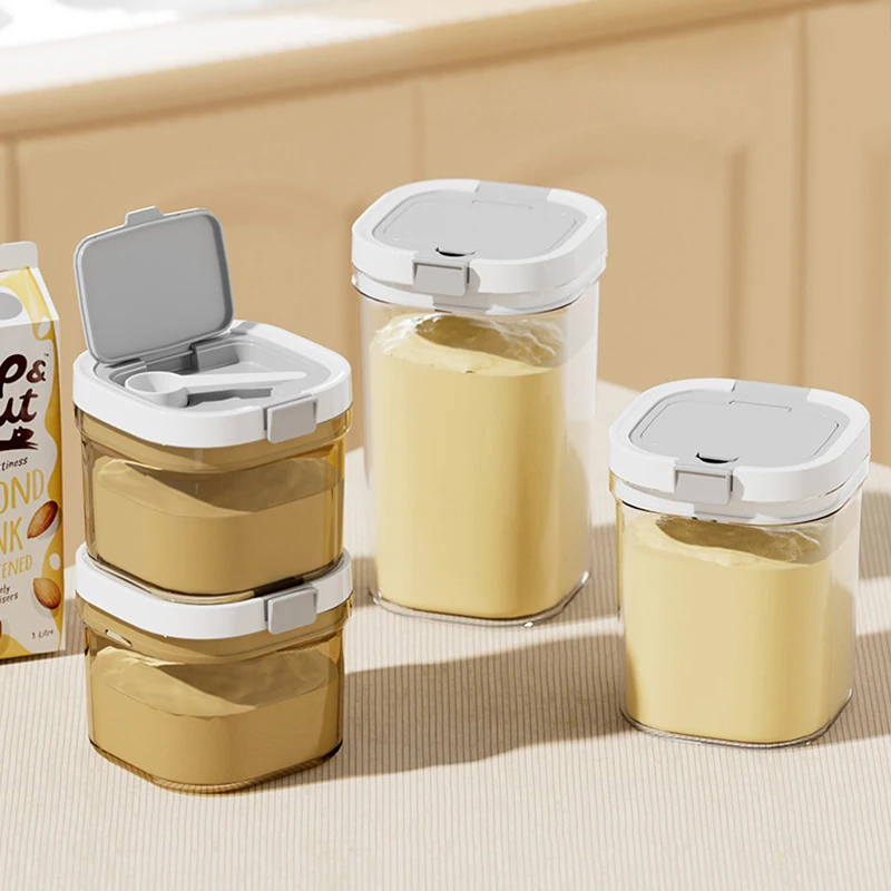 Moisture proof sealed milk powder can Portable milk powder storage tank Baby Rice noodles storage tank