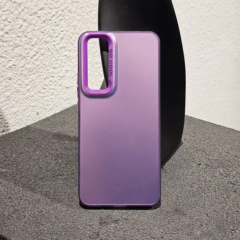 Matte Laser Colorful Shockproof Phone Case with Bumper Armor