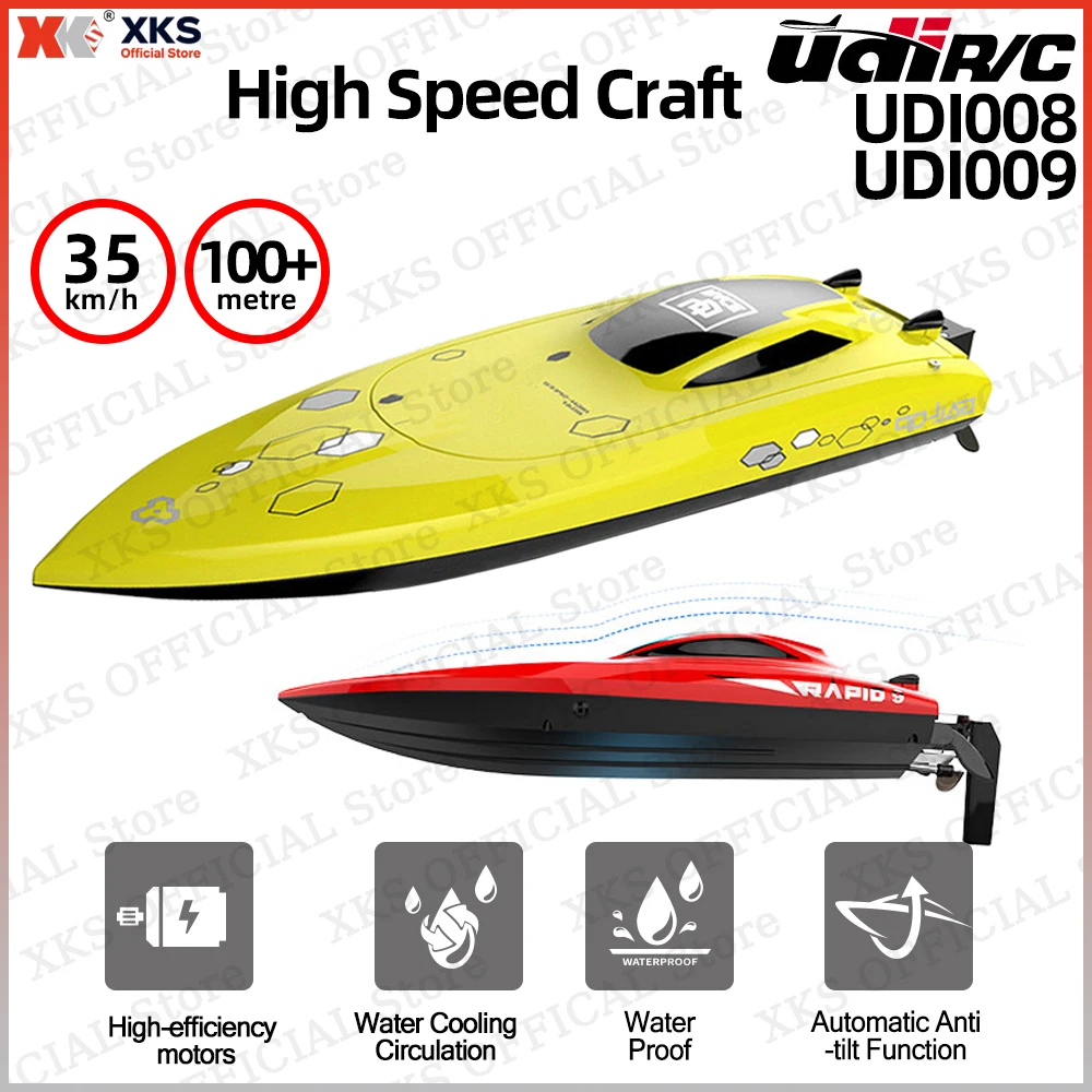 Bateau RC Haute Vitesse UDIRC UDI008/UDI009 30 km/h Étanche