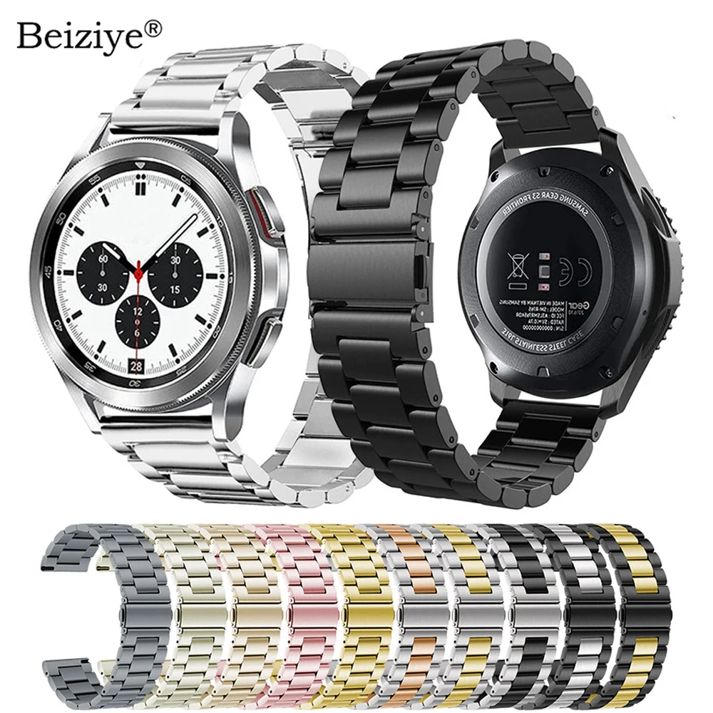 Szíj Samsung Galaxy Watch 5/5 Pro 45mm 4/4Classic 42mm 46mm rozsdamentes acél szíj Galaxy Watch 40mm 44mm Correa tartó_voghion.com