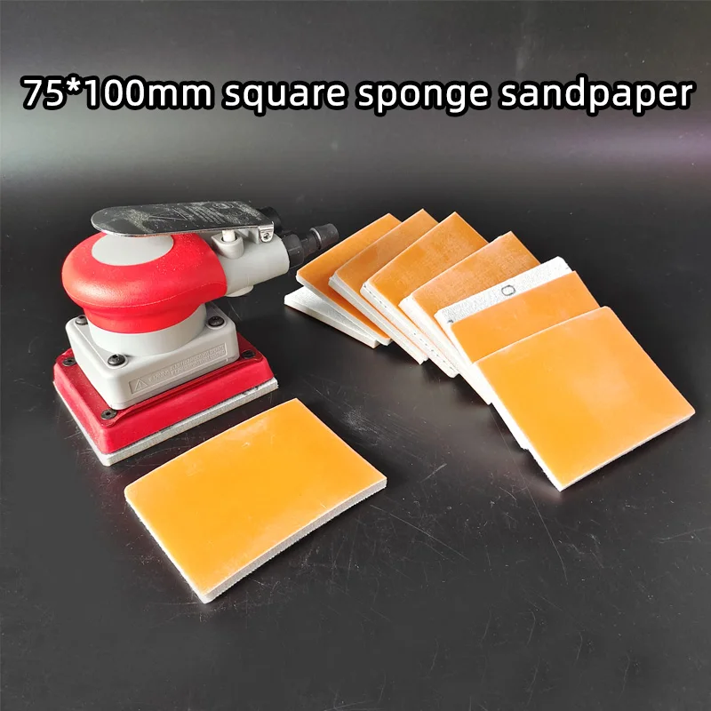 75/100mm Square Dry Grinding Sponge Sandpaper Car Paint Surface Polishing Beauty Sandpaper 2000 Grit Polishing Pad