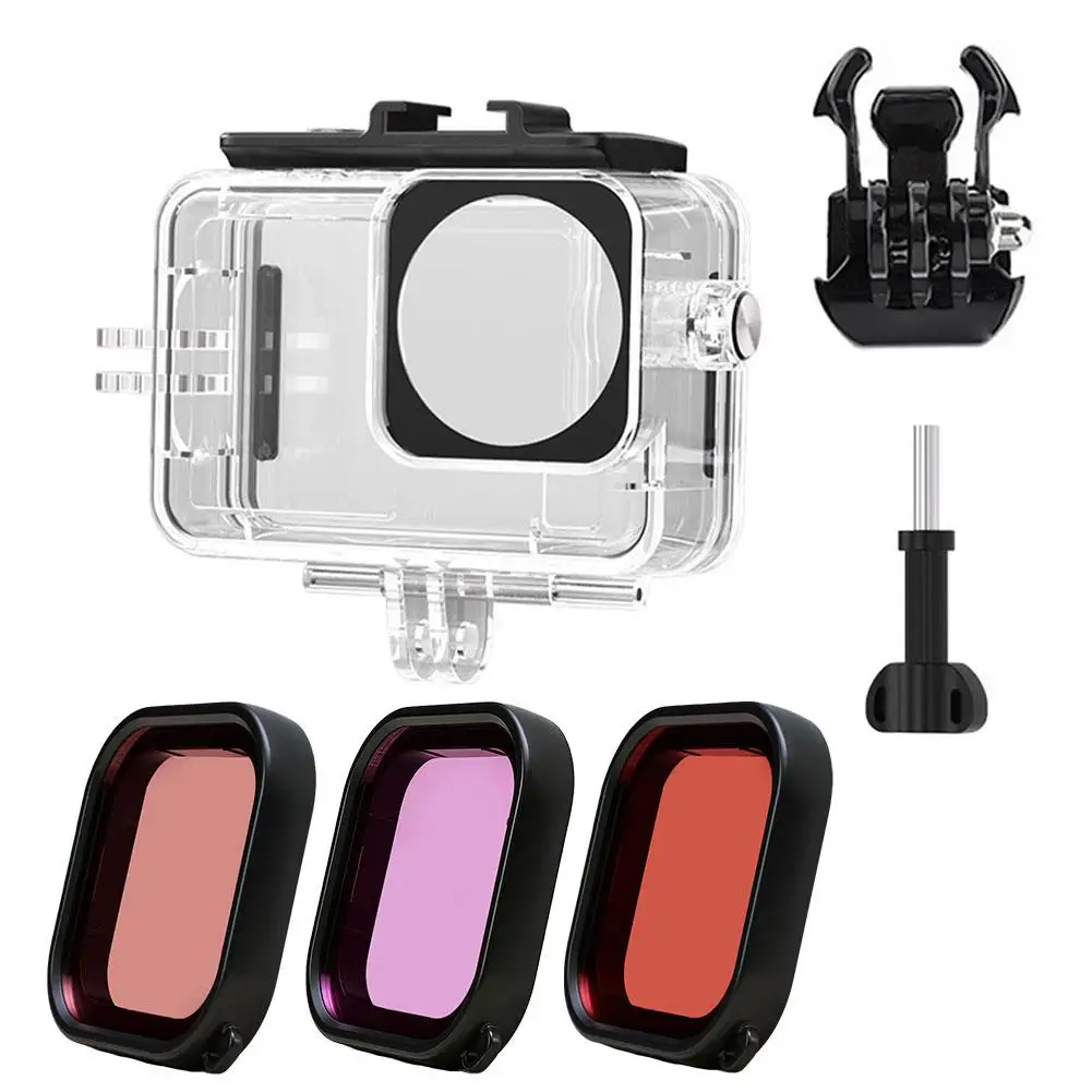 Filtre rouge pour DJI Action 6, idéal pour des couleurs chaudes sous l'eau.