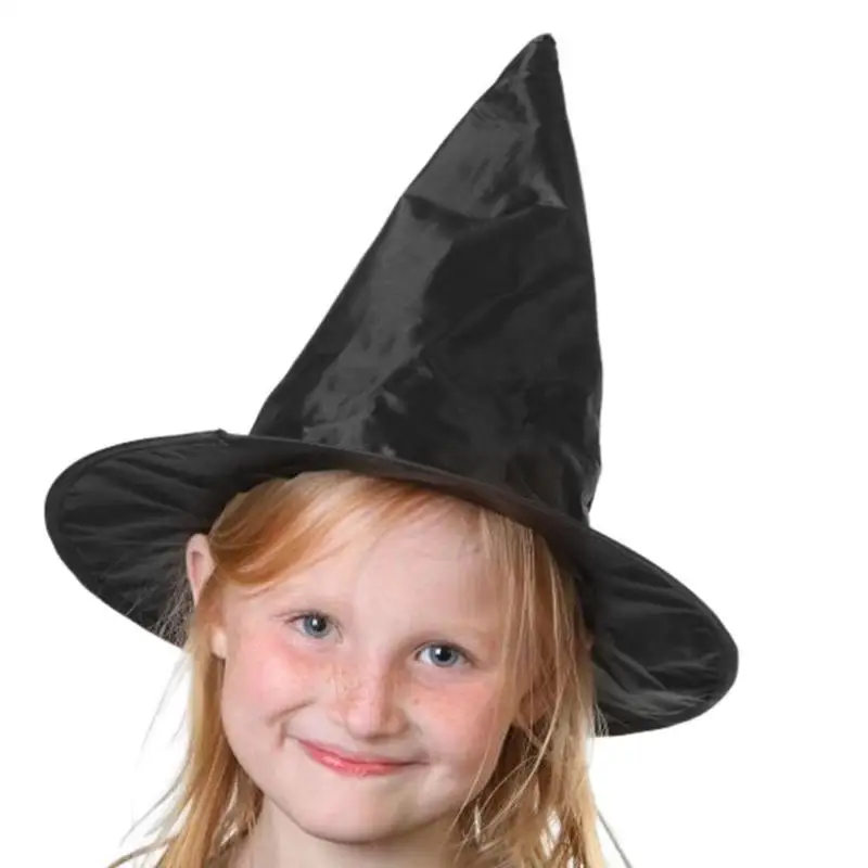 

Halloween Witch Hat Thickened Oxford Cloth Witch Hats Spooky Halloween Decor Black Hat Indoor Outdoor Decoration Costume