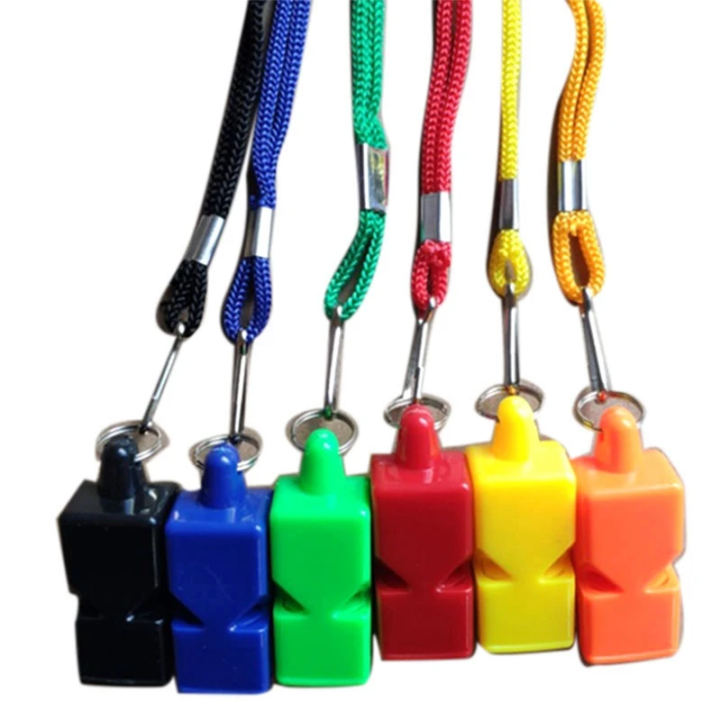 

50PCS Referee Classic Whistle Basketball Football Volleyball Dolphin Whistle With Lanyard