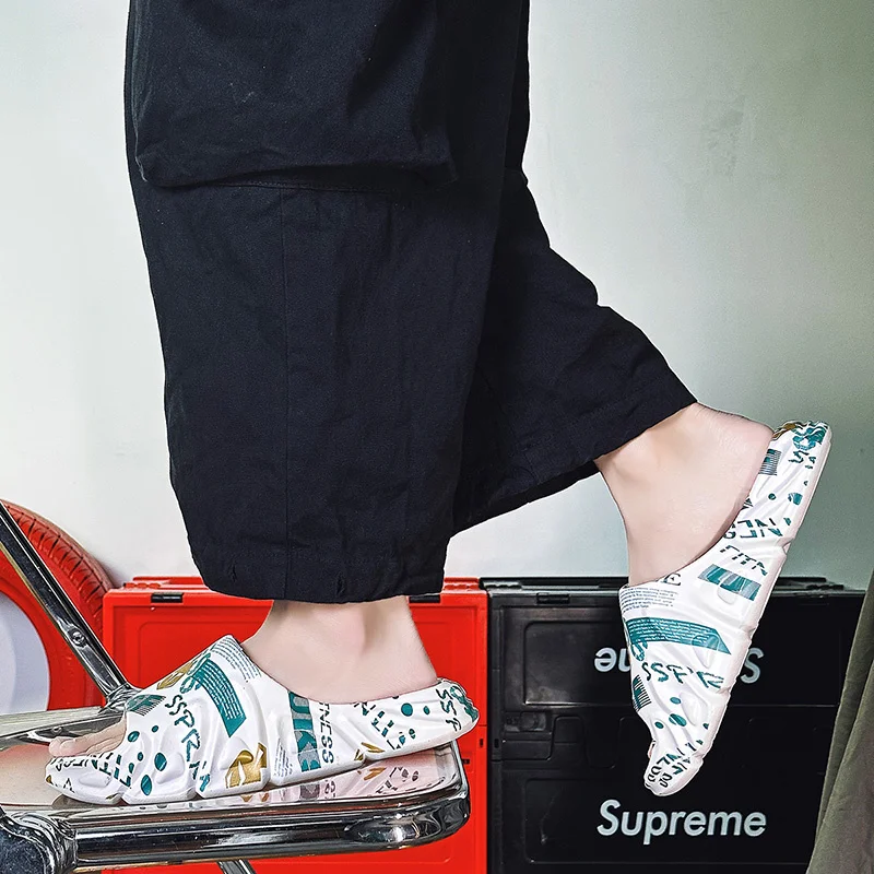 Slip-Hausschuhe für Herren, rutschfest, mit dicker Sohle, weiche Schaumstoff-Slipper, bequeme Slipper für drinnen und draußen_voghion.com