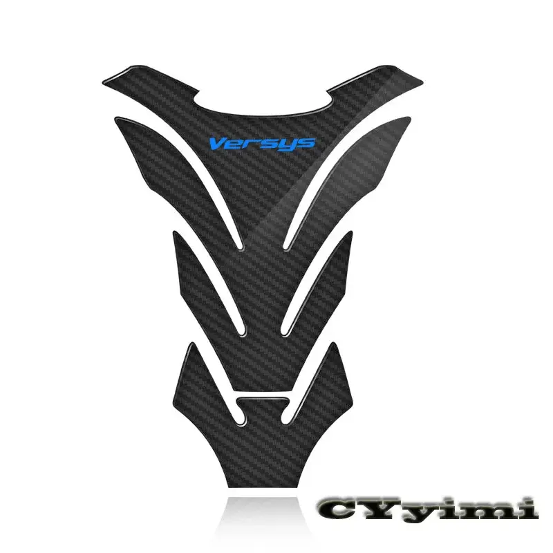 3D Carbon Fiber Motorcycle Fuel Tank Pad Cover Protector Decal Stickers For  VERSYS (650cc)  VERSYS 1000 VERSYS 650 1000 LOGO - Image 4