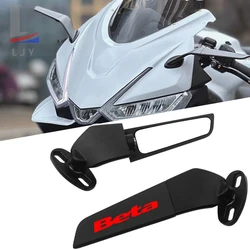 For Beta Evo 250 300 80 Junior Senior RR 125 200 350 Motorcycle Mirrors Stealth Winglets Mirror Kits Rotate Adjustable Mirrors